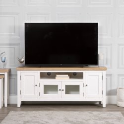 Eton Large TV Unit  - White