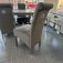 Lewis 1.2m Marble Dining Set With Dark Grey Lucy Chairs