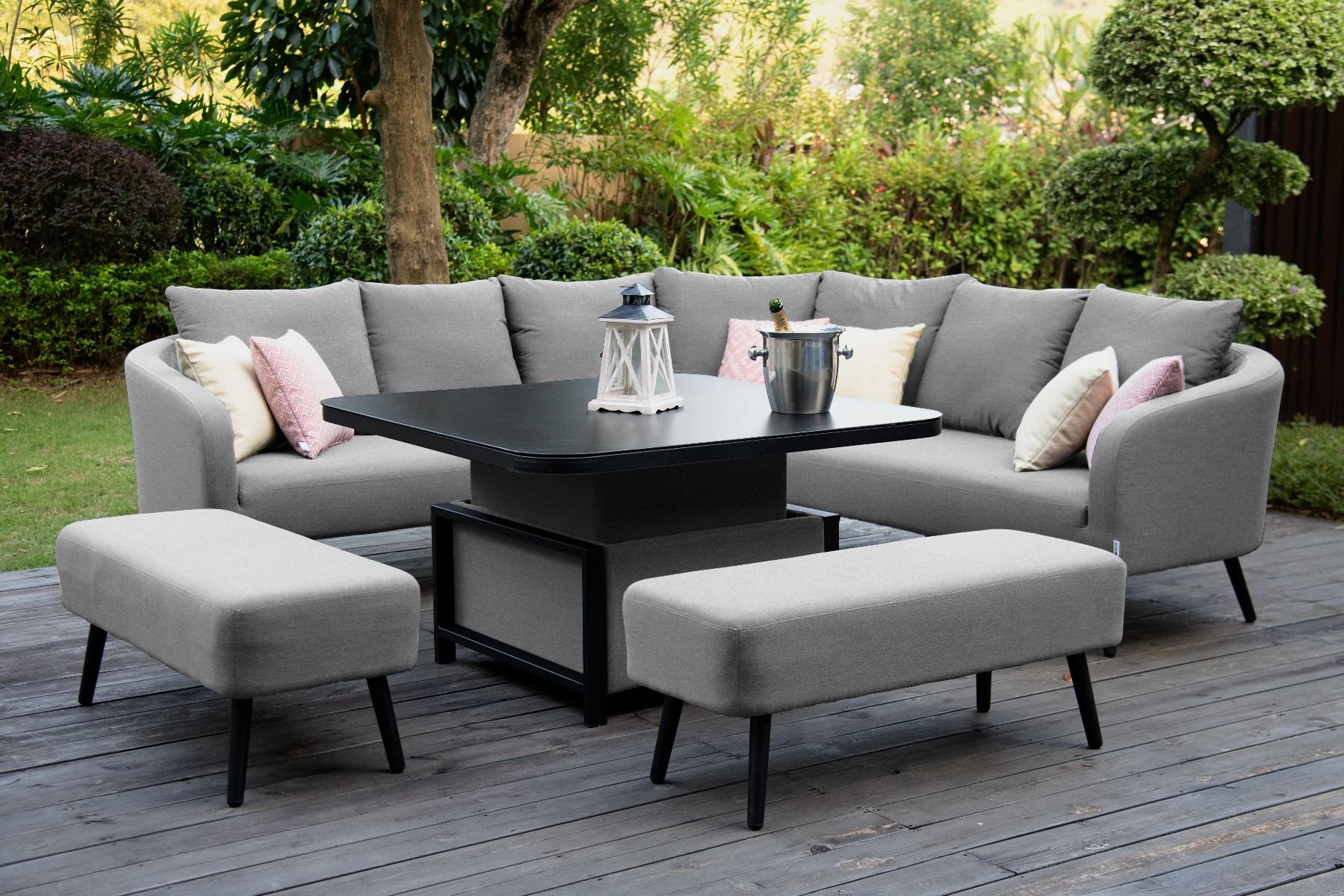 Awesome 10 Garden Corner Sofa Dining Set Images - Garden Decor Images