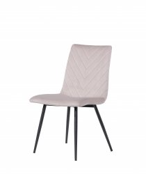 The Chair Collection Retro Dining Chair - Taupe Velvet (Pair)