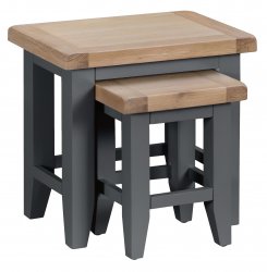 Kettering Charcoal Dining & Occasional Nest of 2 Tables