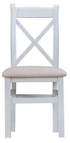 Pair of TT Dining  Grey Cross Back Chair Fabric