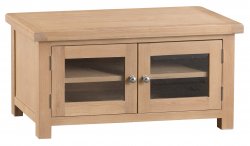 Light Oakmont Dining & Occasional Standard TV Unit with Glass Doors