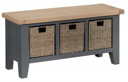 Kettering Charcoal Dining & Occasional Large Hall Bench