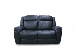 The Royal - George Power Reclining 2 Seater - Genuine Leather - Grey