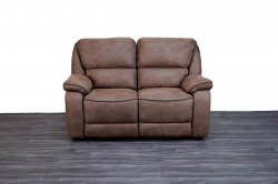 HP Collection - Monaco Reclining 2 Seat Sofa - Brown
