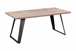 Brompton Industrial Dining & Occasional 1.4m Fixed Top Table