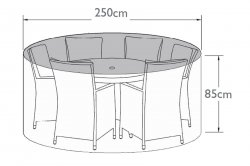 Outdoor Cover for 6 Seat Round Dining Set