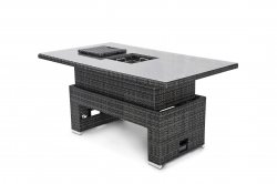 Rising Table with Ice Bucket - Grey