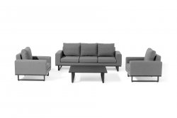 Maze - Outdoor Ethos 3 Seat Sofa Set- Flanelle