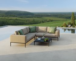 Maze Outdoor - Eve Corner Sofa Group - Taupe