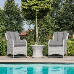 Maze Ascot Bistro Set - With Weatherproof Cushions