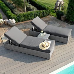 Maze Ascot Sunloungers - With Weatherproof Cushions