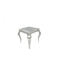 Lewis Lamp Table - Silver Legs