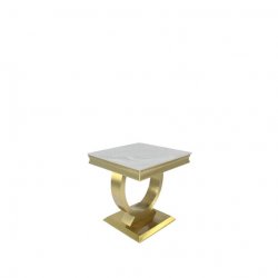 Chelsea Lamp Table - Gold Legs