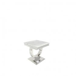 Chelsea Lamp Table - Silver Legs