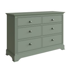 Bletchley Cactus Green Bedroom 6 Drawer Chest