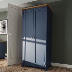 Ranby Blue Bedroom Full Hanging Wardrobe