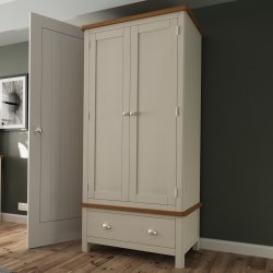 Ranby Truffle Bedroom Gents Wardrobe