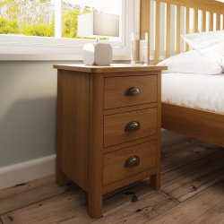 Ranby Oak Bedroom Large Bedside Cabinet