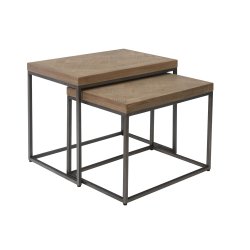 Brompton Industrial Dining & Occasional Nest of 2 Tables