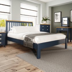 Ranby Blue Bedroom Double Bed Frame