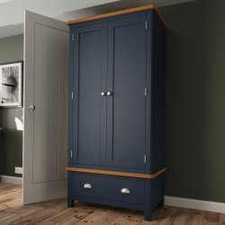 Ranby Blue Bedroom Gents Wardrobe