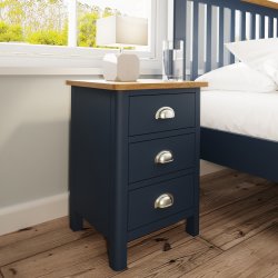 Ranby Blue Bedroom Large Bedside Cabinet