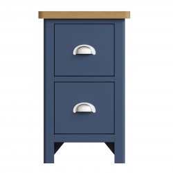 Ranby Blue Bedroom Small Bedside Cabinet