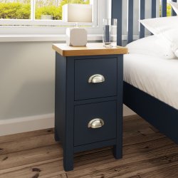 Ranby Blue Bedroom Small Bedside Cabinet