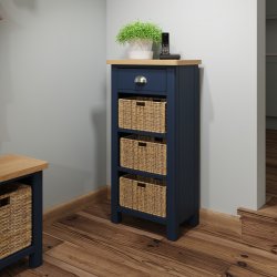 Ranby  Blue Dining & Occasional 1 Drawer 3 Basket Unit