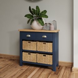 Ranby Blue Dining & Occasional 2 Drawer 4 Basket Unit