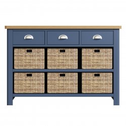 Ranby Blue Dining & Occasional 3 Drawer 6 Basket Unit