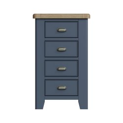 Haxby Oak Painted Bedroom 4 Drawer Chest - Blue