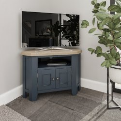Haxby Painted Dining & Occasional Corner TV Unit - Blue