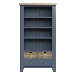 Haxby Painted Dining & Occasional Large Bookcase - Blue