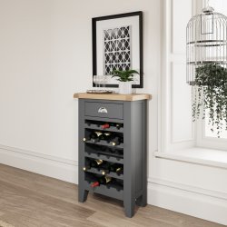 Kettering Charcoal Dining & Occasional Wine Cabinet
