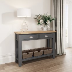 Kettering Charcoal Dining & Occasional Large Console Table