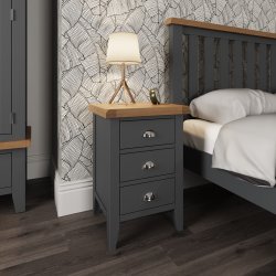 Kettering Charcoal Bedroom Large Bedside