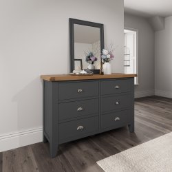 Kettering Charcoal Bedroom 6 Drawer Chest