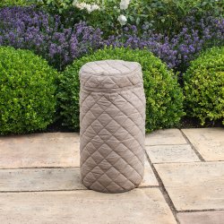 Outdoor Fabric Quilted Gas Bottle Cover - Taupe