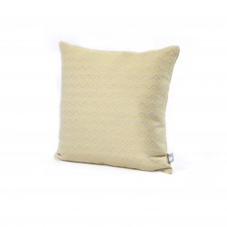 Fabric Scatter Cushion / Polines Yellow