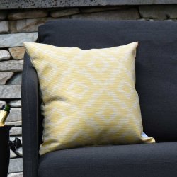 Fabric Scatter Cushion / Santorini Yellow