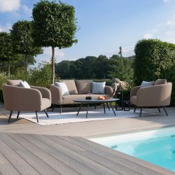 Maze - Outdoor Ambition 2 Seat Sofa Set - Taupe
