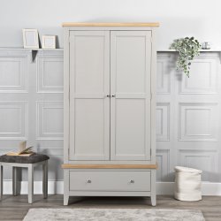 Eton 2 Door Wardrobe - Grey
