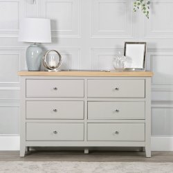 Eton 6 Drawer Chest - Grey