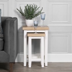 Eton Nest Of 2 Tables - White