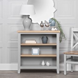Eton Small Wide Bookcase - Grey