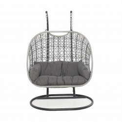 Maze Ascot Double Hanging Chair - With Weatherproof Cushions