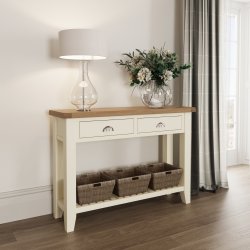 Kettering White Dining & Occasional Large Console Table